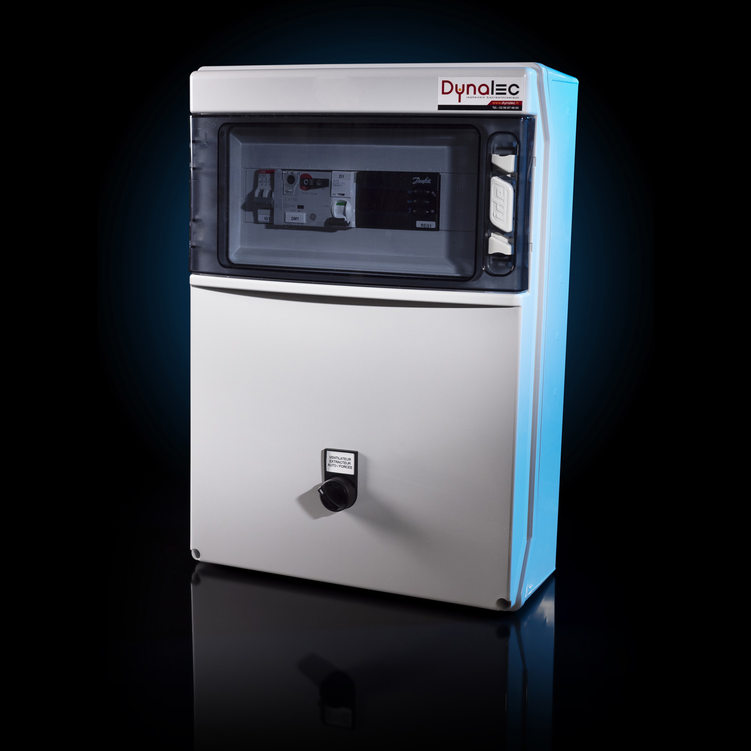 Coffret de régulation vanne 3 voies sur boucle d’eau