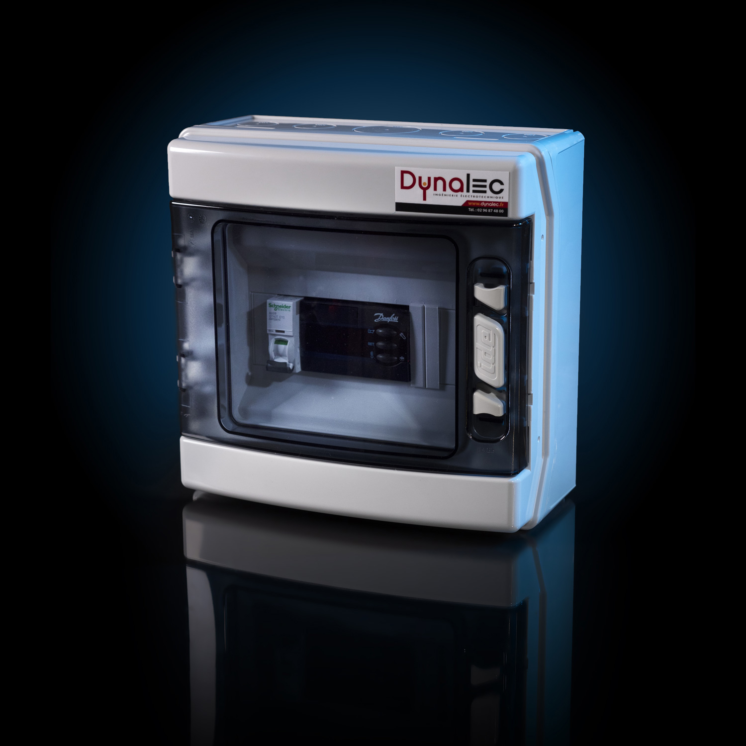 Coffret de régulation de température mono évaporateur à détente thermostatique à dégivrage air